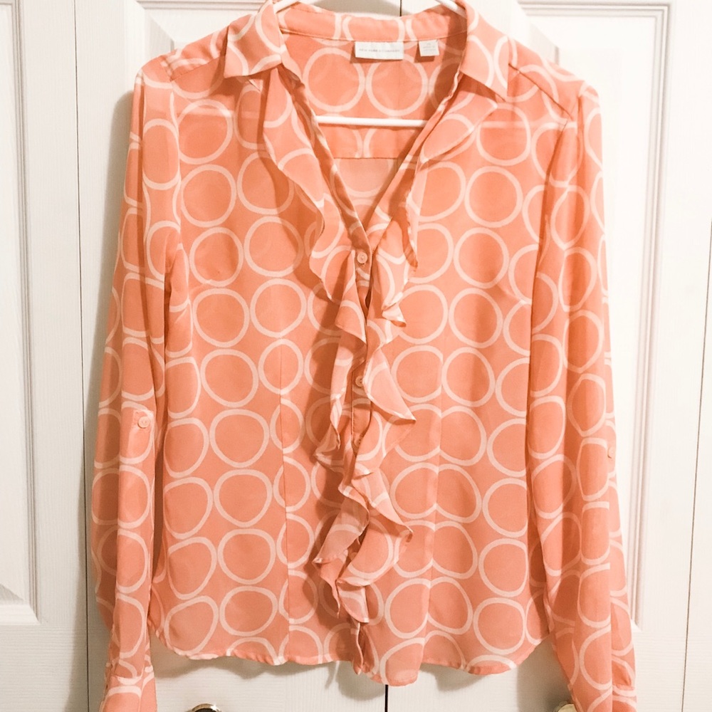 New York & Co Pink Blouse
